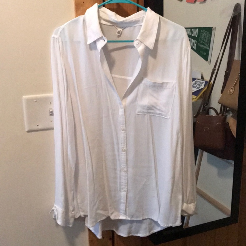 white button down long sleeve dress shirt!